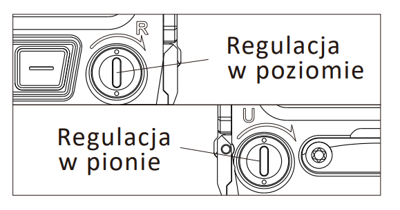 Ustawienia zerowania Holosun AEMS CORE