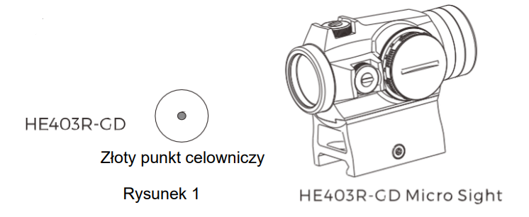 Model HE403R-GD Holosun