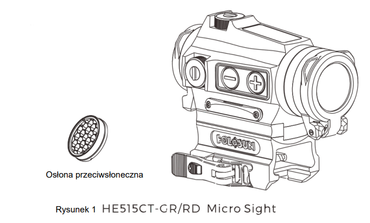 Model HE515CT-GR/RD Holosun