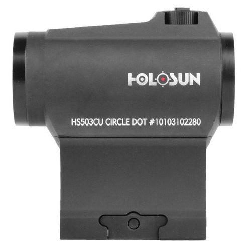 Holosun - Kolimator HS503CU Red Dot - Multi Reticle - Solar Panel - Czarny - HS503CU