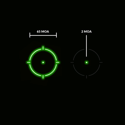 Holosun - Kolimator HS510C Multi Reticle - Green Dot - Solar Panel - FDE - HS510C-FDE-G
