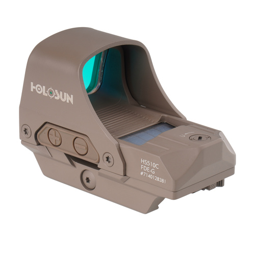 Holosun - Kolimator HS510C Multi Reticle - Green Dot - Solar Panel - FDE - HS510C-FDE-G