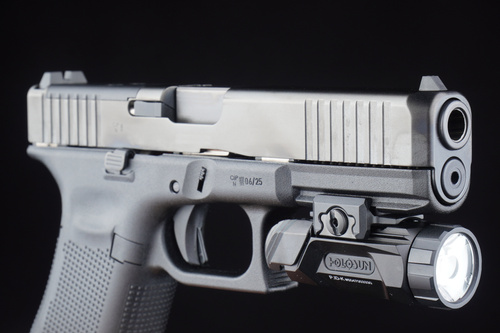 Holosun - Taktyczna latarka na pistolet K - 6500 cd - Czarna - P.ID-K