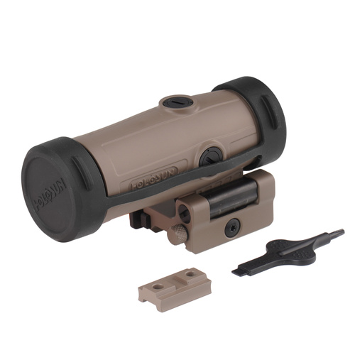 Holosun - Powiększalnik HM3X 3x Magnifier - Flip & Picatinny QD - FDE - HM3X FDE