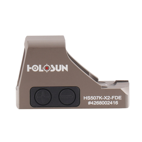 Holosun - Kolimator otwarty HS507K Open Reflex SubCompact Pistol Sight - FDE - HS507K-X2-FDE