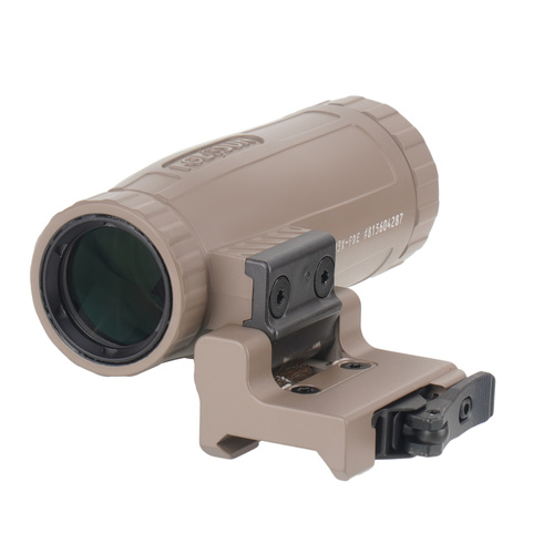 Holosun - Powiększalnik HM3X 3x Magnifier - Flip & Picatinny QD - FDE - HM3X FDE