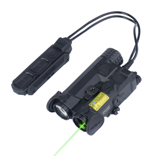 Holosun - Laserowy wskaźnik celu Iris z latarką - Aluminium - Zielony - IR - Czarny - IRIS-GR4
