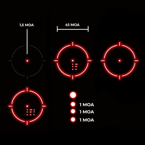 Holosun - Kolimator zamknięty ARO EVO - Solar Panel - Holosun SPR - Czarny - ARO-EVO-SPR-RD